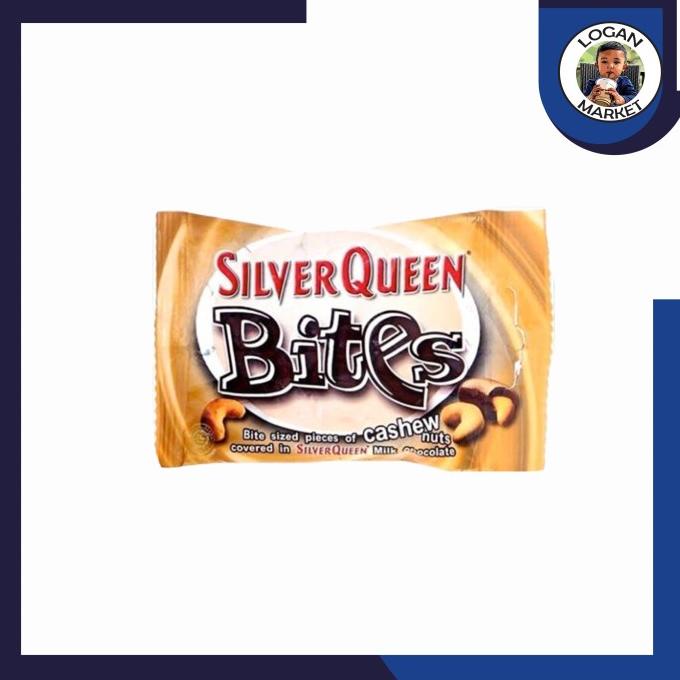 

Silverqueen Bites Coklat Cashew Mede Almond Dark 35gram 35 gram