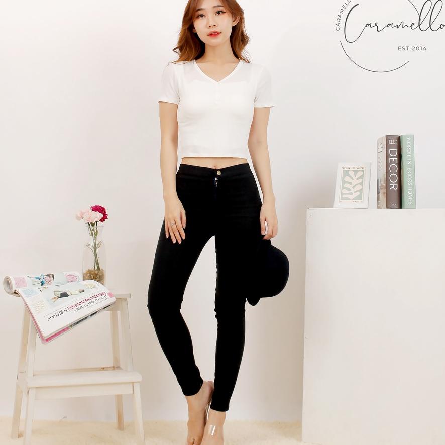 Sadie Top With Bra / Atasan Korea / Kaos Wanita / Baju Crop