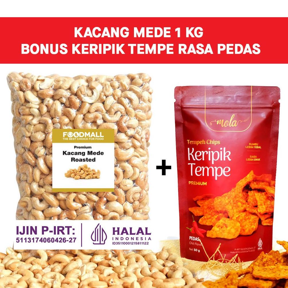 

Ready Kacang Mede Roasted UTUH / Mete Oven Panggang Matang Siap Makan