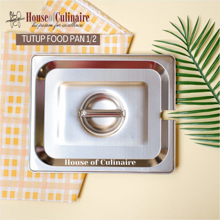] Tutup Food Pan Stainless Berlubang 1/2 Tutup Gastronom Pan
