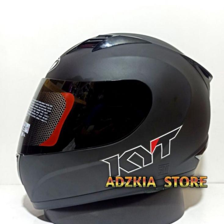 Helm Kyt R10 Solid Bla Doff | Hitam Doff | Full Face | Ready Size Jumbo Xxl