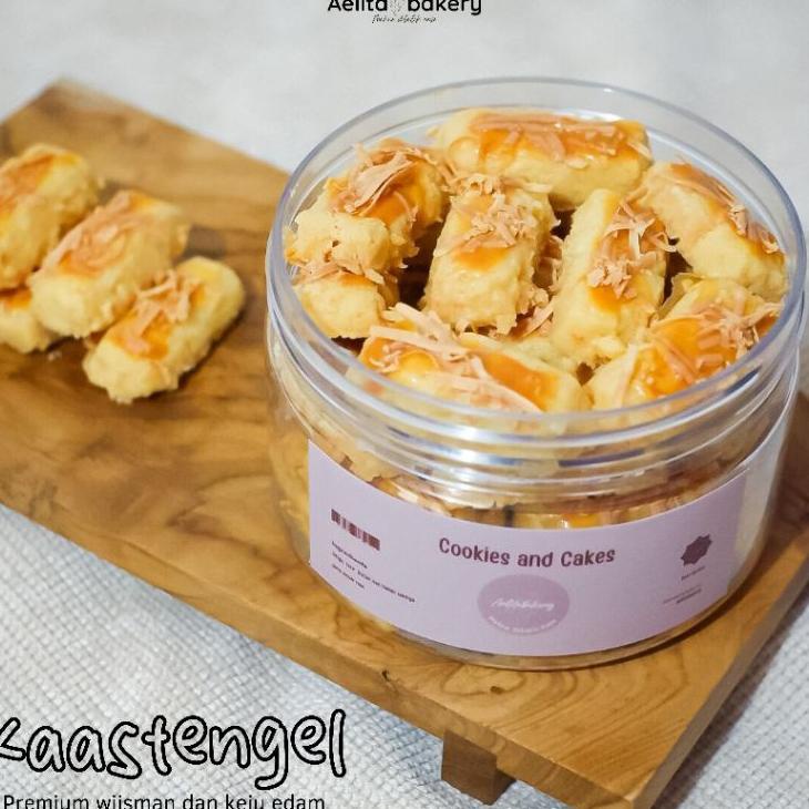 

Kastengel Kue Keju Full Edam Wijsman/Wisman Toples 400Ml