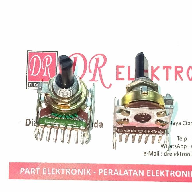 Potensio ORI tape politron Polytron 50k 503 7 kaki 7p pin jejer Lurus dre3 Berkualitas