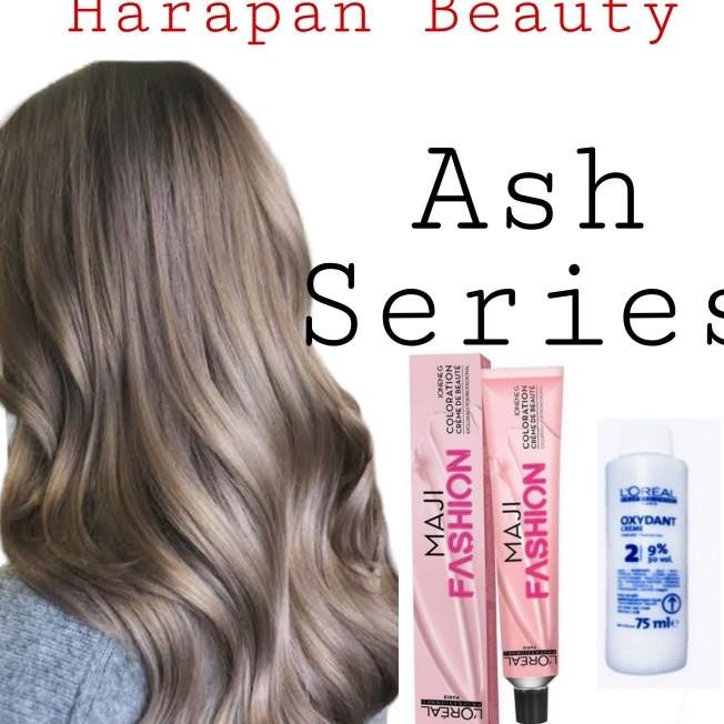 ASH SERIES Cat rambut loreal majifashion maji fashion , pewarna rambut siap proses
