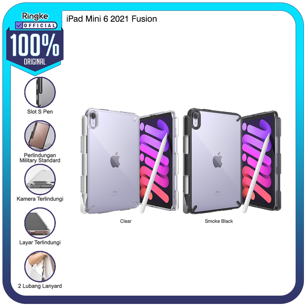 Ringke iPad Mini 6 2021 Fusion Softcase Anti Crack Slim Military Drop