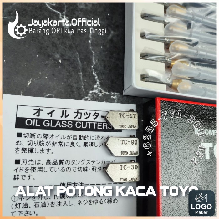 Alat pemotong kaca asli toyo pisau potong kaca mata potong kaca toyo