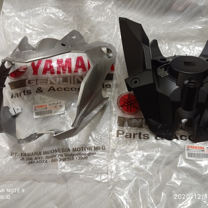 cover batok lampu depan vixion NVL set depan belakang silver original