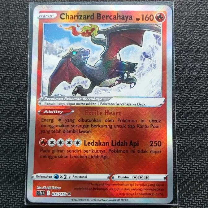 CHARIZARD BERCAHAYA POKEMON TCG INDONESIA
