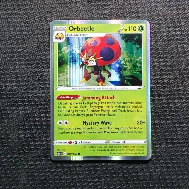 ORBEEATLE FOIL FREE EVOLINE POKEMON TCG INDONESIA