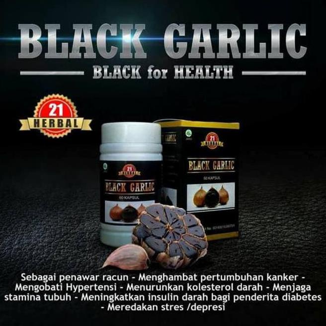 

Black Garlic Bawang Putih Hitam Tunggal Lanang Capsule 100 Original