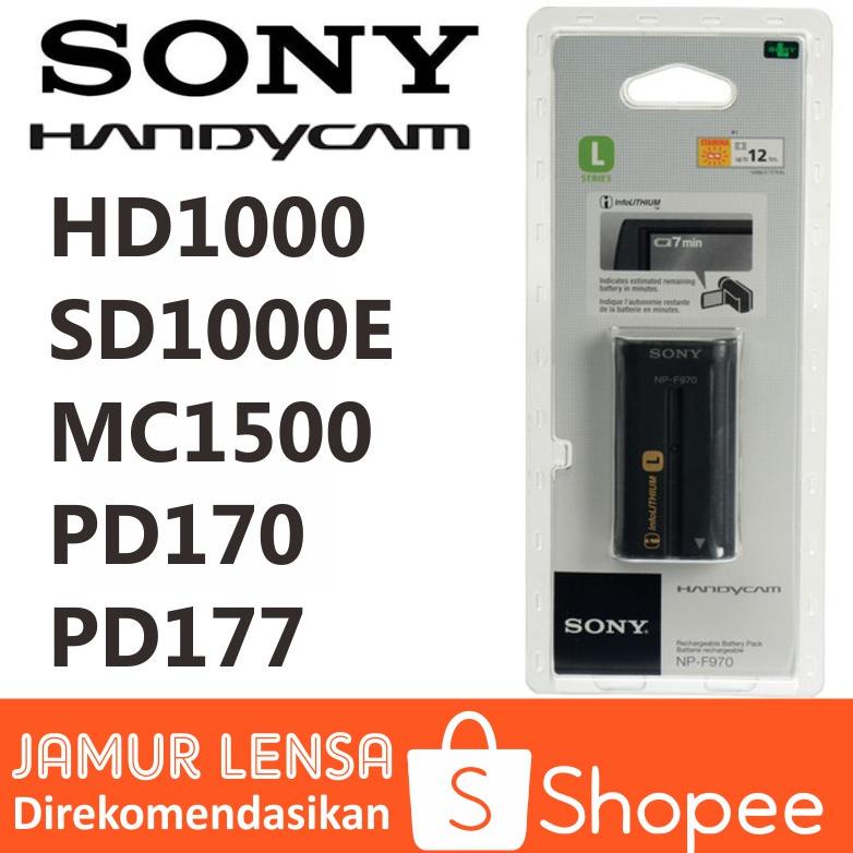 New Baterai Sony HD1000 SD1000E MC1500 MC2500 PD170 PD177 NX3 NX5 Z5 Batre Tipe Besar Handycam NP-F9