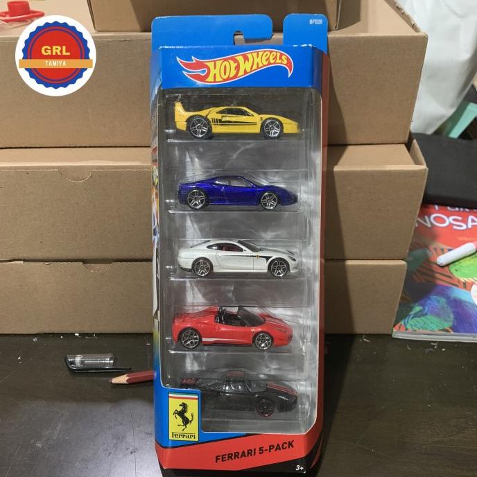 Hot wheels 5 pack giftpack ferrari enzo f40 spider scuderia scaglietti