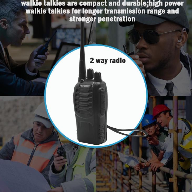 Ht Handy Talky Merodith-888S Radio Komunikasi Uhf Walky Talky 12 Units Walkie Talkie