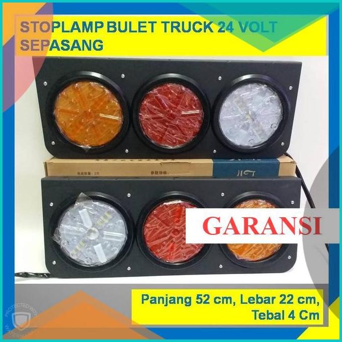 LAMPU STOP STOPLAMP REM VARIASI MOBIL TRUK BULAT TRUCK 24 Volt A67 16n