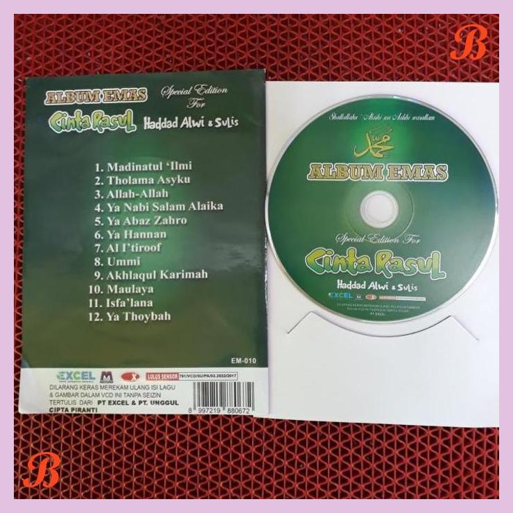 | FAC | VCD ALBUM EMAS SPESIAL CINTA RASUL HADDAD ALWI&SULIS ORIGINAL ASLI BAR