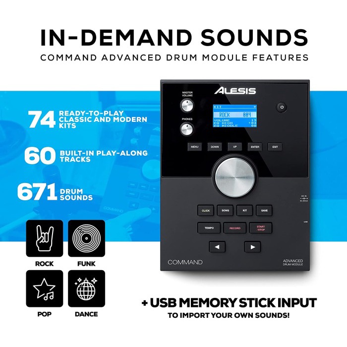 PROMO ALESIS COMMAND MESH SE KIT ELECTRIC DRUM SET DRUM ELEKTRIK #ORIGINAL