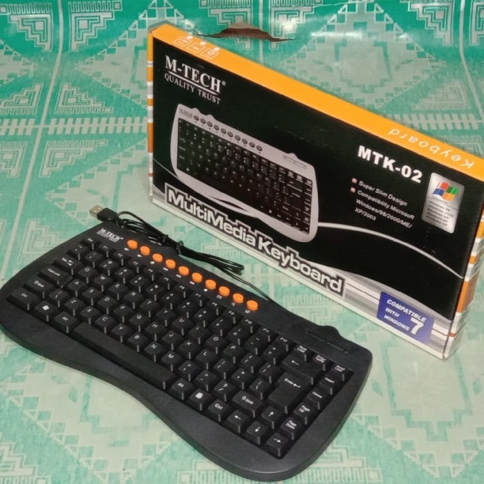 Keyboard External Laptop/Keyboard Mini Mtech Multimedia - Hitam