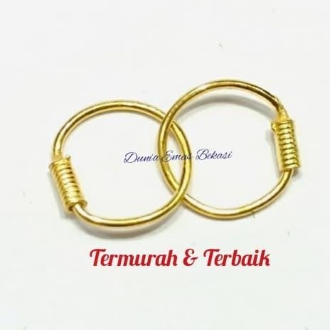 READY STOCK ANTING KENIP BAYI 1/2 GRAM EMAS 24 KARAT. 