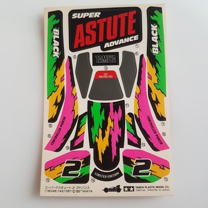 sticker super astute advance black