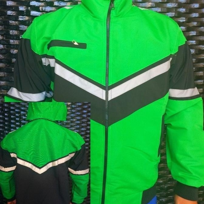 BIG SALE JAKET POLOS HIJAU BOMBER OJOL !!!!!