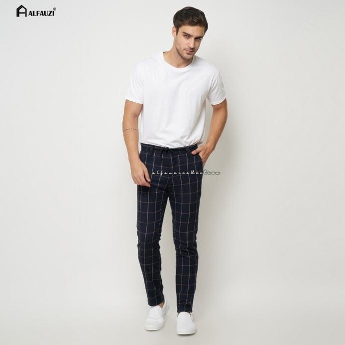 TERBARU CELANA TARTAN PRIA SLIM FIT PANTS TARTAN COWOK TERBARU 