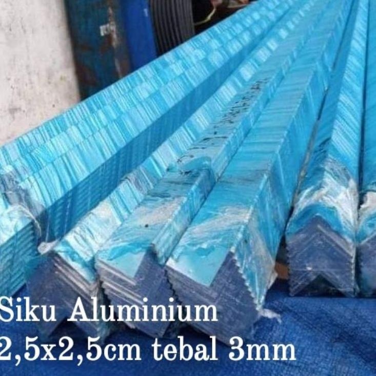 Siku Alunium 25 X 25 X Tebal 3Mm X 1000 / Siku Alumunium