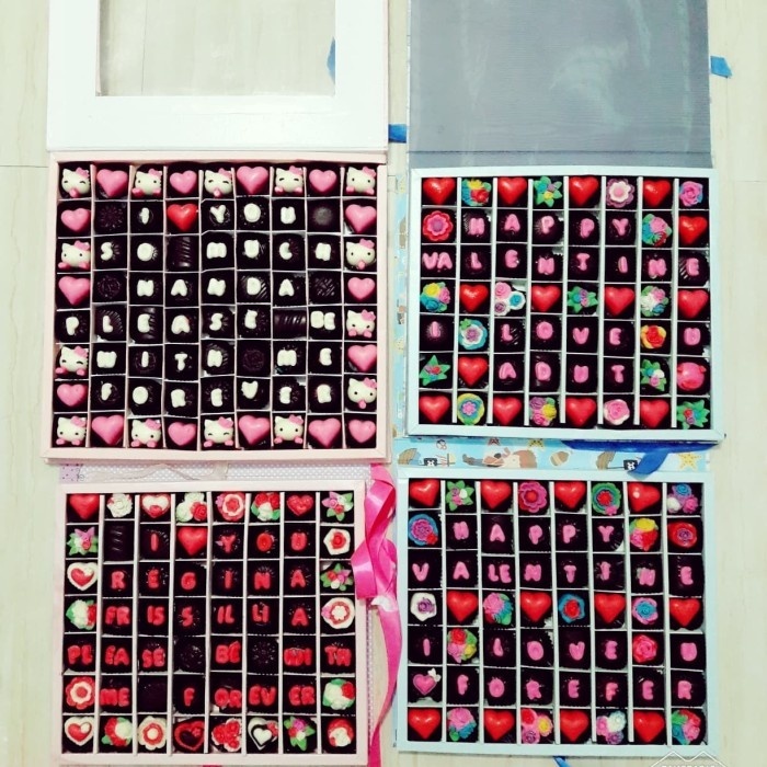 

SIAP KIRIM coklat valentine sekat 56 hardbox karakter madalinsecollect