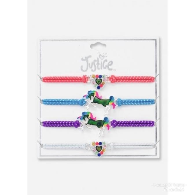 READY STOCK JUSTICE BFF MOOD & UNICORN BRACELET - GELANG JUSTICE 