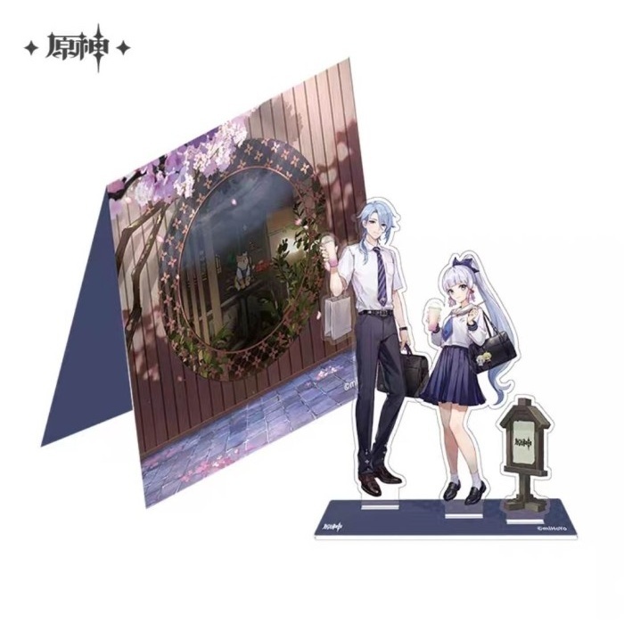 GENSHIN X HEYTEA COLLAB ACRYLIC STAND KAMISATO AYATO & AYAKA