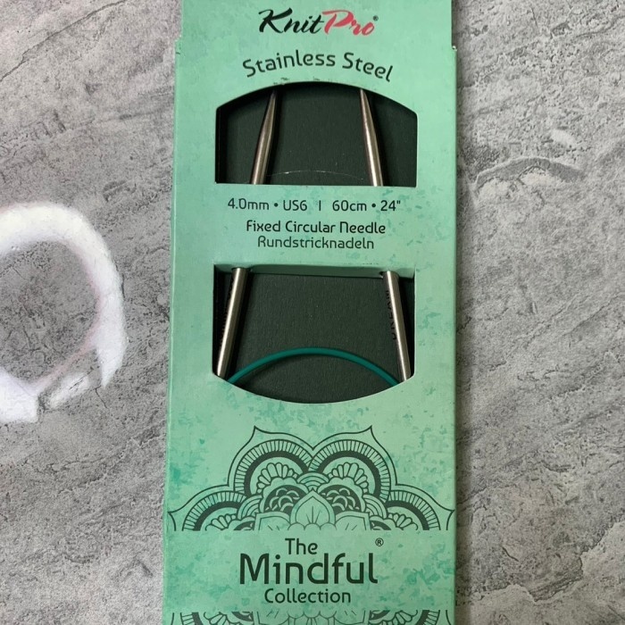

Knitpro The Mindful Collection Fixed Circular Needle 4.0mm - 60cm