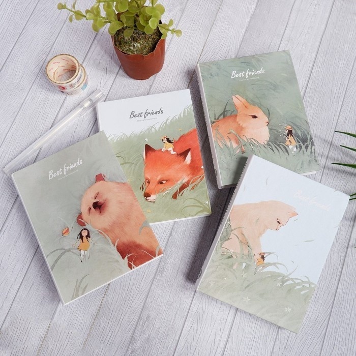 

Best Friends Animal Hardcover Mixed Notebook A6