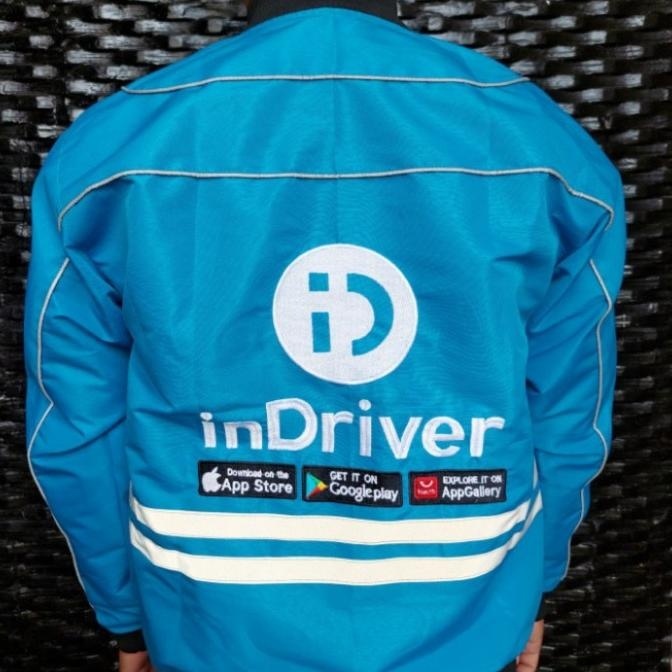 TERBARU JAKET INDRIVER JAKET BOMBER INDRIVER BIRU JAKET ORI 