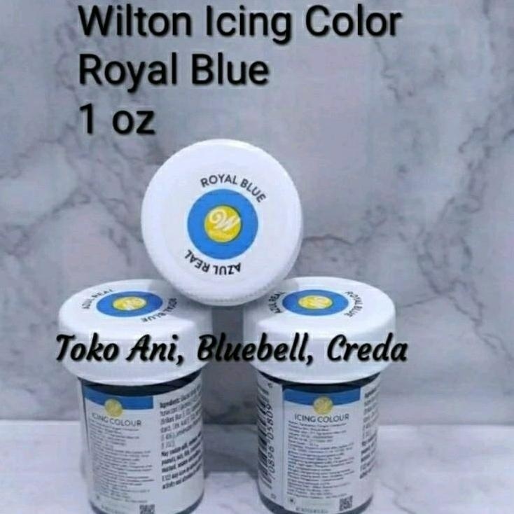 

Wilton Icing Color Royal Blue, 1 Oz / Pewarna Makanan, Icing, Wilton, Royal Blue, 1 Oz ( 04-0-0035 )