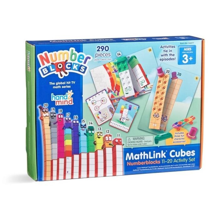 Hand2Mind Numberblocks MathLink Cubes 1120 Activity Set