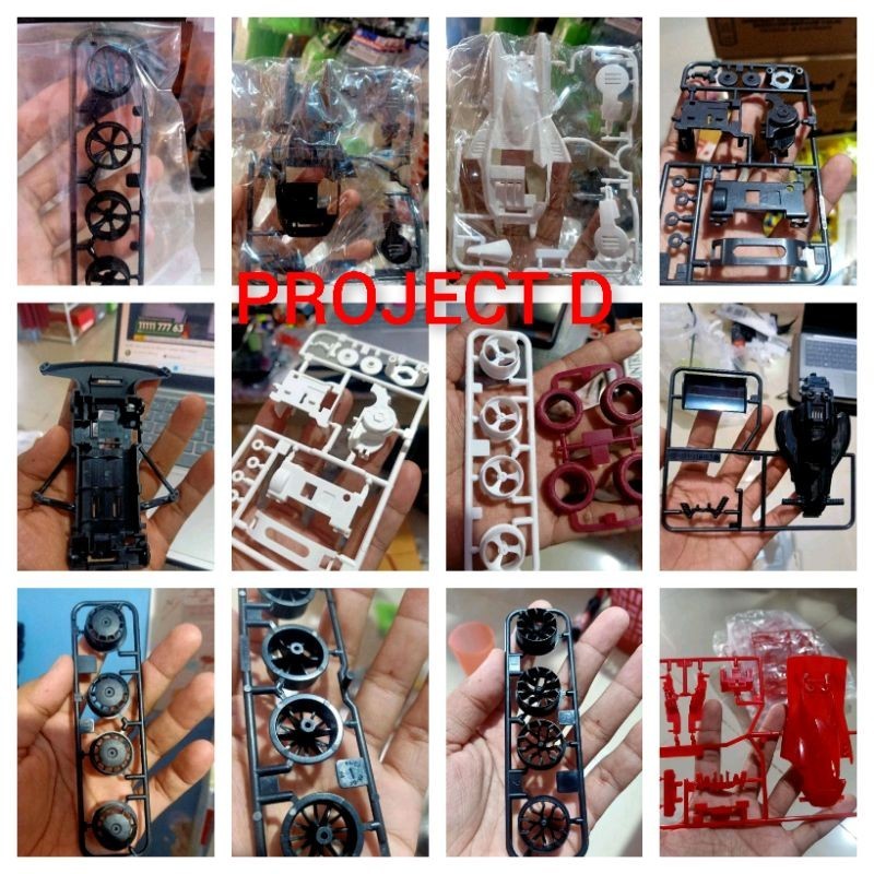 Part Project D Velg & Body & Super Tzx SFM Chassis ( bukan original Tamiya ) Ada Pilihan Varian