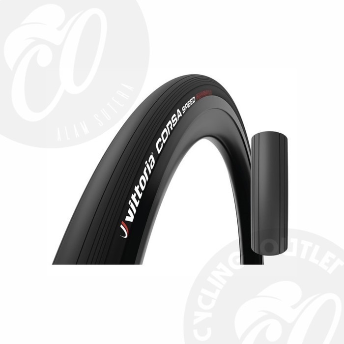 ✅New Promo Vittoria - Corsa Speed G2.0 Tlr 25-622 Tlr Full Black Packing Terbatas