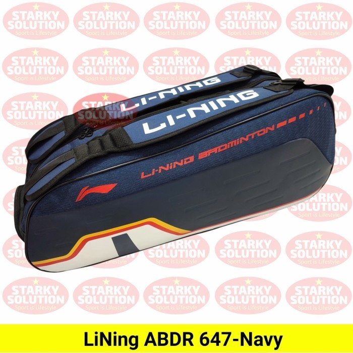 [Original] Tas Bulutangkis Lining Abdr 647 Badminton Bag 2R Thermo Original Navy Berkualitas