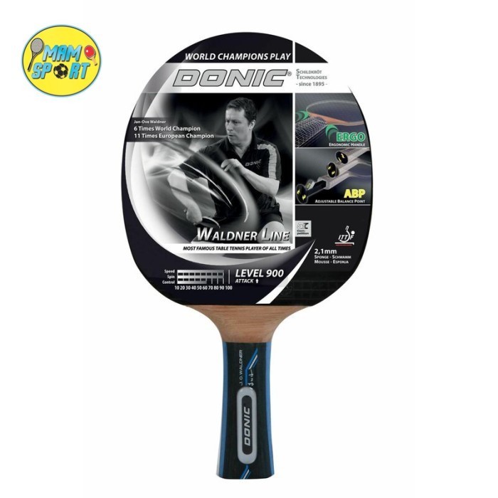 ✅Baru Bet Bat Tenis Meja Pingpong Donic Waldner Line Level 900 Original Limited