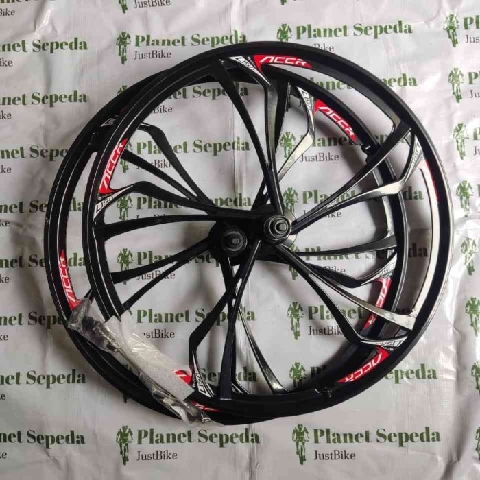 ✅New Paket Wheelset Racing Accrue 04 26 Akar Aerospoke Hitam Velg Rims Terbatas