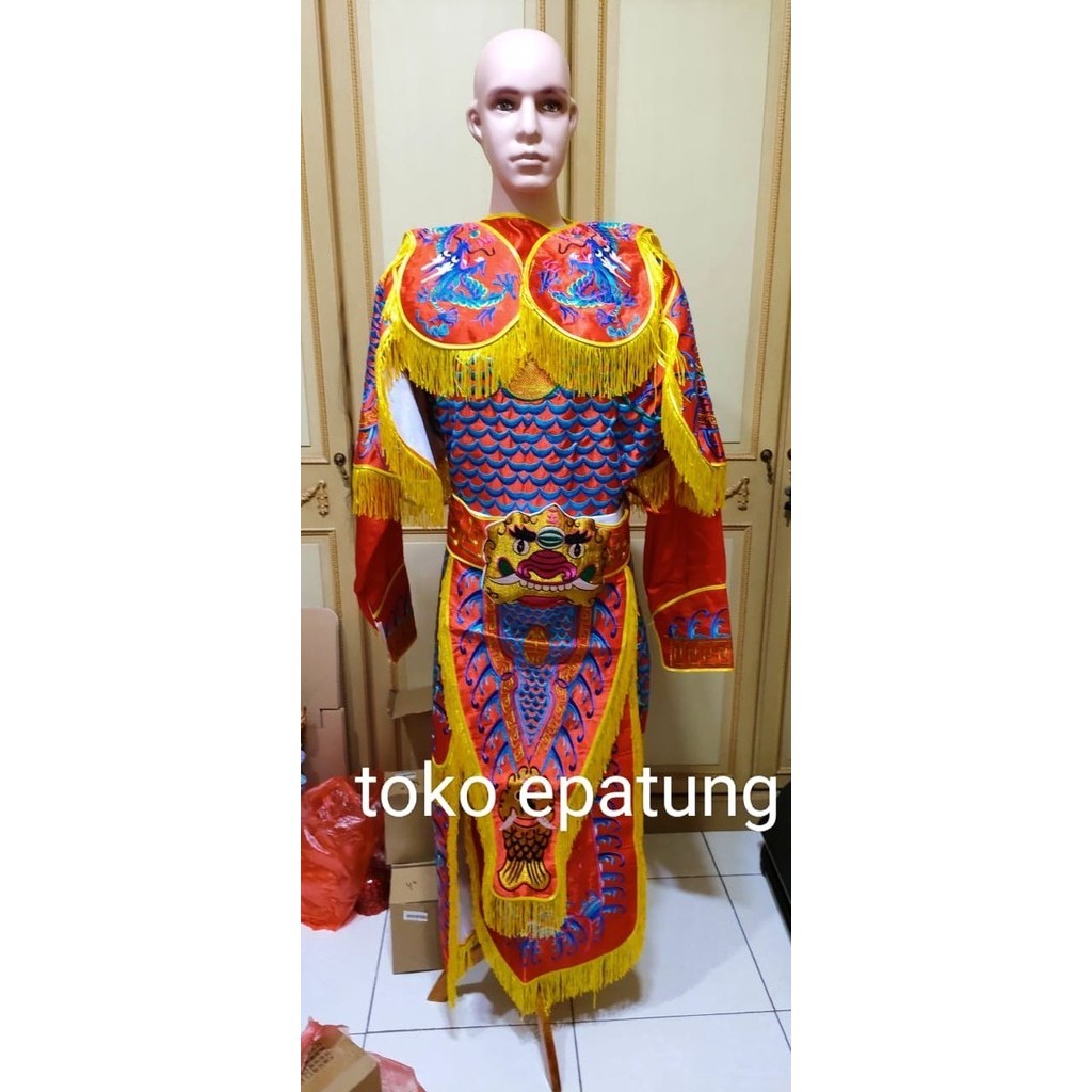 ✅New Baju Tatung / Baju Jendral / Baju Dewa -Warna Merah Berkualitas