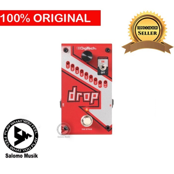 ✅New Pedal Efek Gitar Polyphonic Drop Tune Pedal Drop V01 Digitech Terbaru