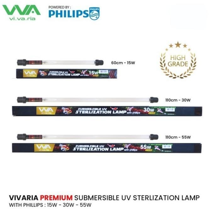 Vivaria Uvc With Phillips 55W Panjang 110 Cm- Lampu Uv Kolam/Akuarium