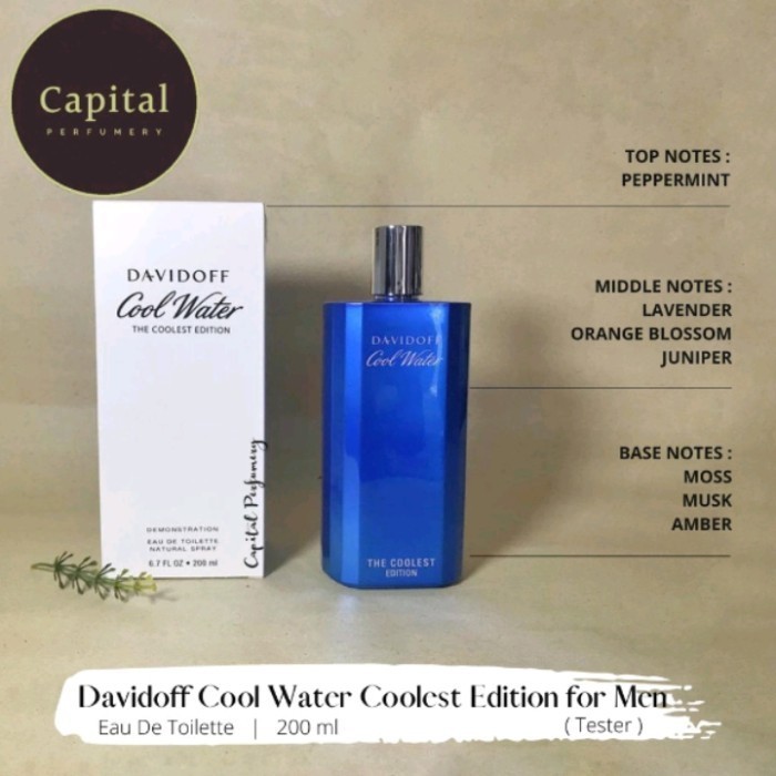 ✅New Ori Parfum Original Cool Water Coolest Edition For Men Edt 200 Ml Terbaru