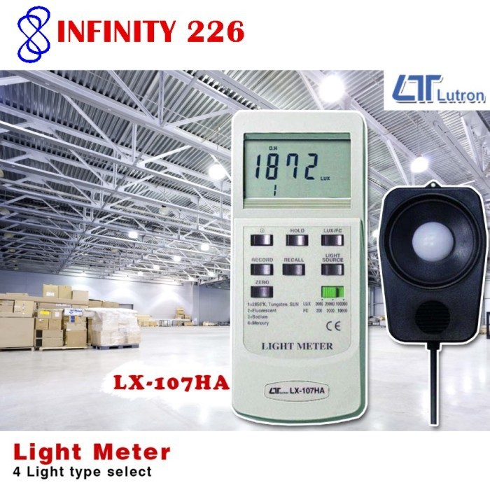✅Ori Light Meter Lutron Lx-107Ha Diskon