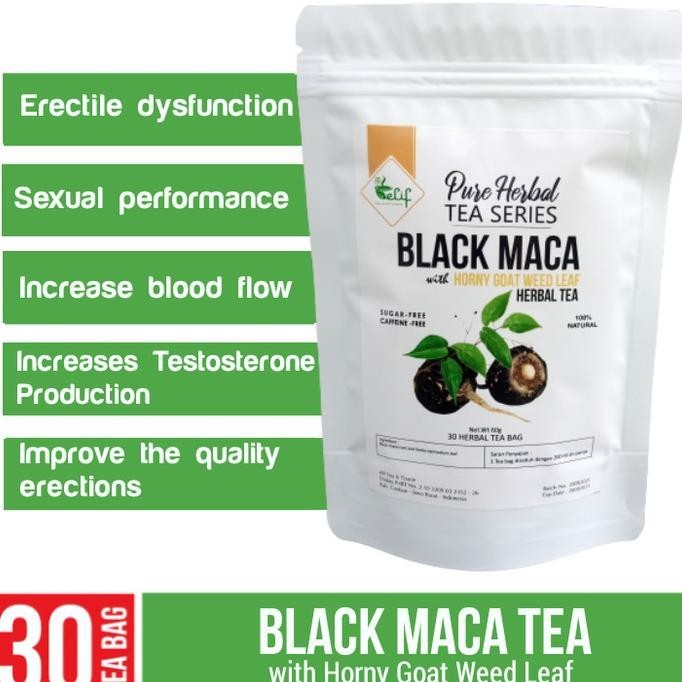 

Kekinian Black Maca Horny Goat Weed Tea Black Maca & Epimedii (30 Tea Bag) !!