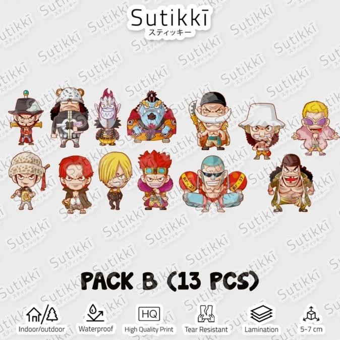 

Update! Sticker Pack One Piece Character Artsy Chibi Mini Stiker Lap