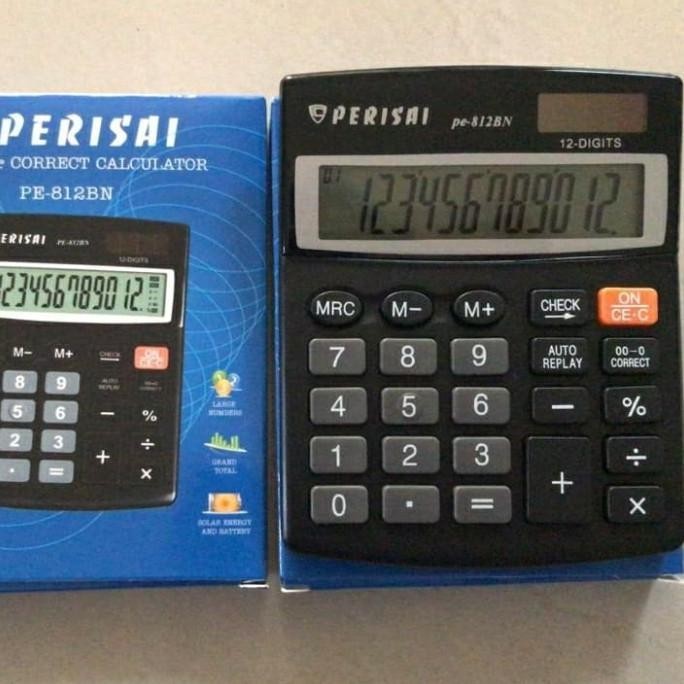 

Miliki Kalkulator Perisai PE-812BN. 12digit, Check correct. Stationery Kantor .,