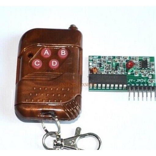 Remote Control Wireless RF 4 Channel Tombol Receiver Arduino
