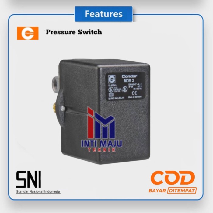 ✅Original Condor Mdr.3-35 Pressure Switch Condor Mdr3 Otomatis Condor Berkualitas