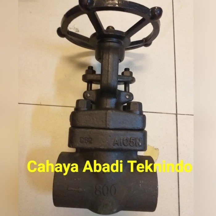 ✨Baru Gate Valve Carbon Steel Ukuran 1 1/4Inch Gate Valve Class 800 Terbatas